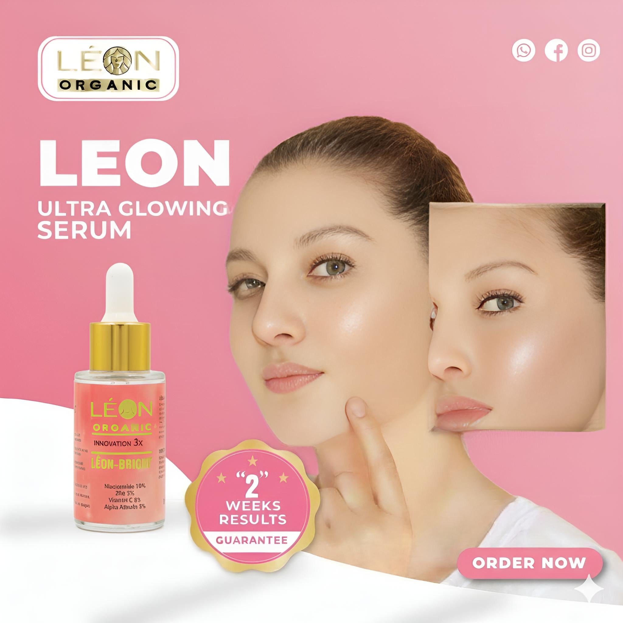 Ultra Glowing Serum with Free Face Wash